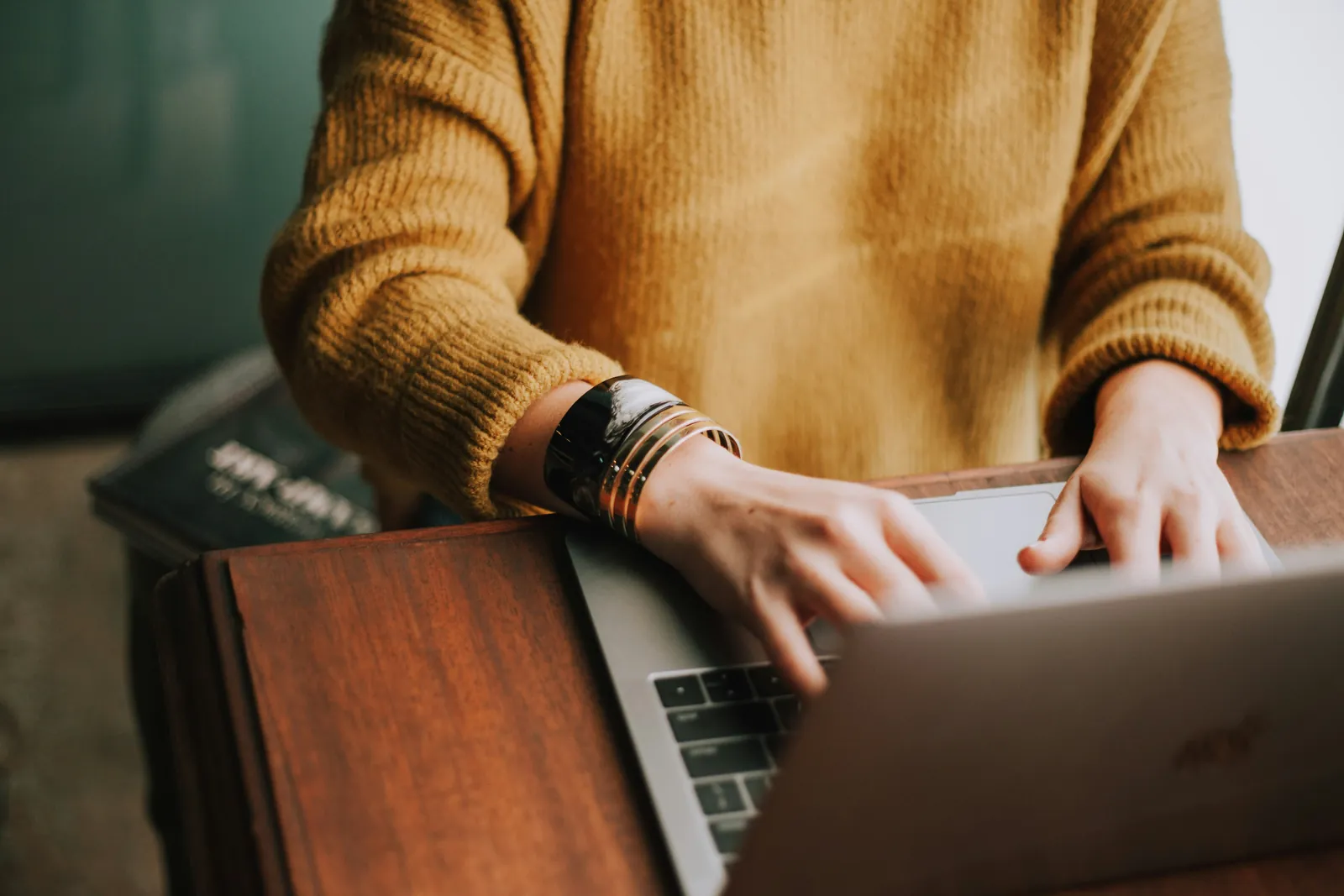 Laptop and technology workspace